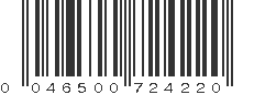 UPC 046500724220