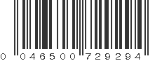 UPC 046500729294