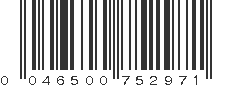 UPC 046500752971