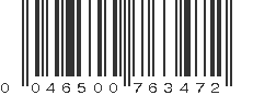 UPC 046500763472