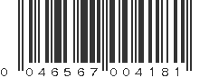 UPC 046567004181