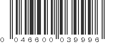 UPC 046600039996