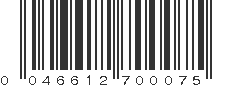 UPC 046612700075