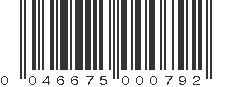 UPC 046675000792