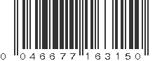 UPC 046677163150