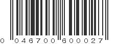 UPC 046700600027