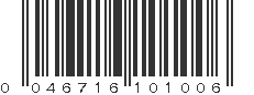 UPC 046716101006