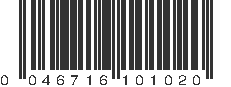 UPC 046716101020