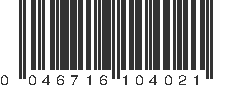 UPC 046716104021