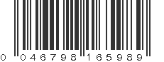 UPC 046798165989