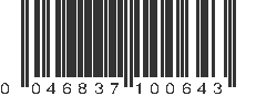 UPC 046837100643