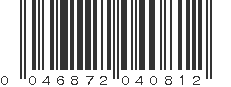 UPC 046872040812