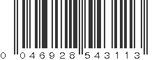 UPC 046928543113