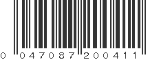 UPC 047087200411