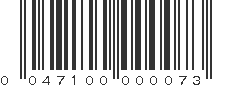 UPC 047100000073