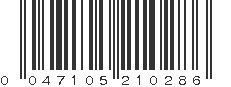 UPC 047105210286