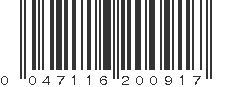 UPC 047116200917