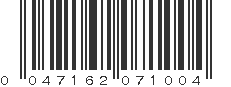 UPC 047162071004