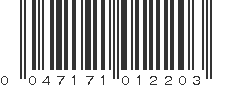 UPC 047171012203