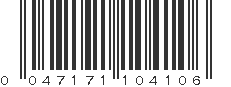 UPC 047171104106