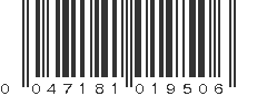 UPC 047181019506