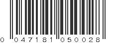 UPC 047181050028