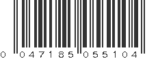 UPC 047185055104