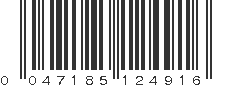 UPC 047185124916