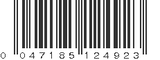 UPC 047185124923