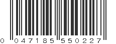 UPC 047185550227