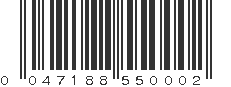 UPC 047188550002