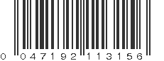 UPC 047192113156