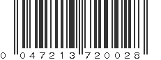 UPC 047213720028