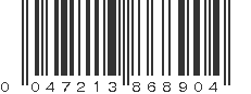 UPC 047213868904