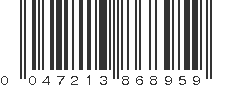 UPC 047213868959