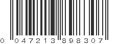 UPC 047213898307