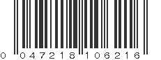 UPC 047218106216