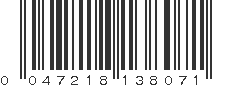 UPC 047218138071