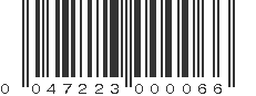 UPC 047223000066