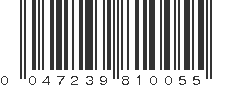 UPC 047239810055