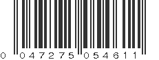 UPC 047275054611