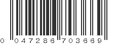 UPC 047286703669