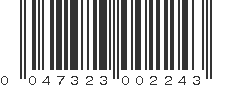 UPC 047323002243