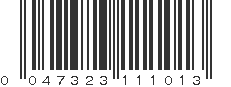 UPC 047323111013