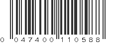 UPC 047400110588