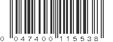 UPC 047400115538