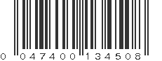 UPC 047400134508