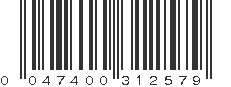 UPC 047400312579