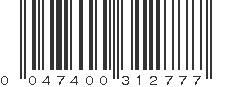 UPC 047400312777