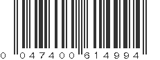 UPC 047400614994